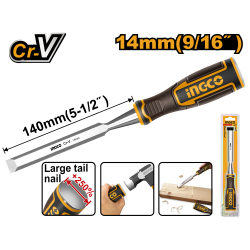 Стамеска 14 мм (10/50) INGCO HWC0814 INDUSTRIAL Стамеска 14 мм (10/50) INGCO HWC0814 INDUSTRIAL