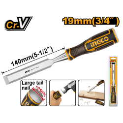 Стамеска 19 мм (10/50) INGCO HWC0819 INDUSTRIAL Стамеска 19 мм (10/50) INGCO HWC0819 INDUSTRIAL