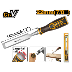Стамеска 22 мм (10/50) INGCO HWC0822 INDUSTRIAL Стамеска 22 мм (10/50) INGCO HWC0822 INDUSTRIAL