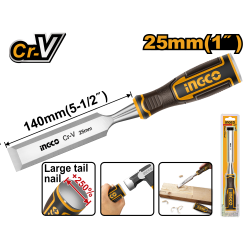 Стамеска 25 мм (10/50) INGCO HWC0825 INDUSTRIAL Стамеска 25 мм (10/50) INGCO HWC0825 INDUSTRIAL