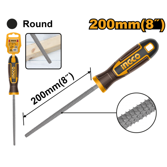 Рашпиль 200 мм INGCO HWRF088 INDUSTRIAL