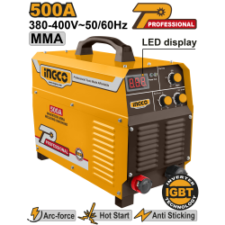 Инверторный сварочный аппарат 500 А INGCO ING-MMA5008 INDUSTRIAL Инверторный сварочный аппарат 500 А INGCO ING-MMA5008 INDUSTRIAL