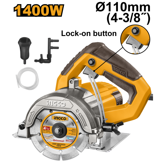 Пила по плитке 1400 Вт (4) INGCO MC140068 INDUSTRIAL