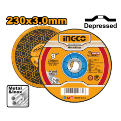 Абразивный отрезной диск по металлу 230*3.2*22.2 мм 25 шт INGCO MCD302301HA Абразивный отрезной диск по металлу 230*3.2*22.2 мм 25 шт INGCO MCD302301HA
