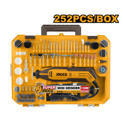 Гравер с оснасткой 130 Вт 252 шт (5) INGCO MG133281 Гравер с оснасткой 130 Вт 252 шт (5) INGCO MG133281
