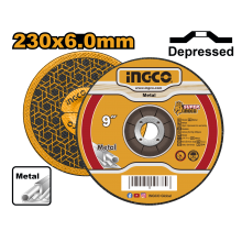 Абразивный шлифовальный диск по металлу 230*6*22.2 мм INGCO MGD602301