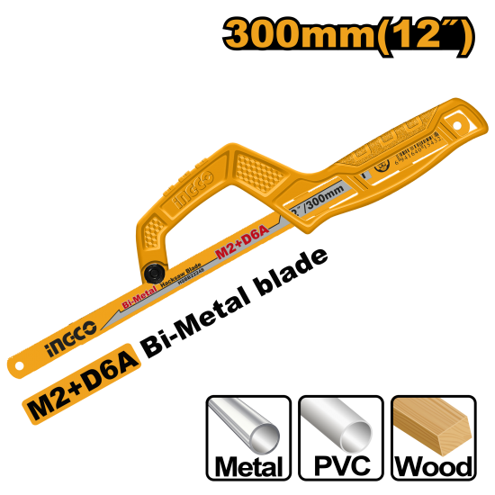 Ножовка по металлу мини INGCO MHHF1504