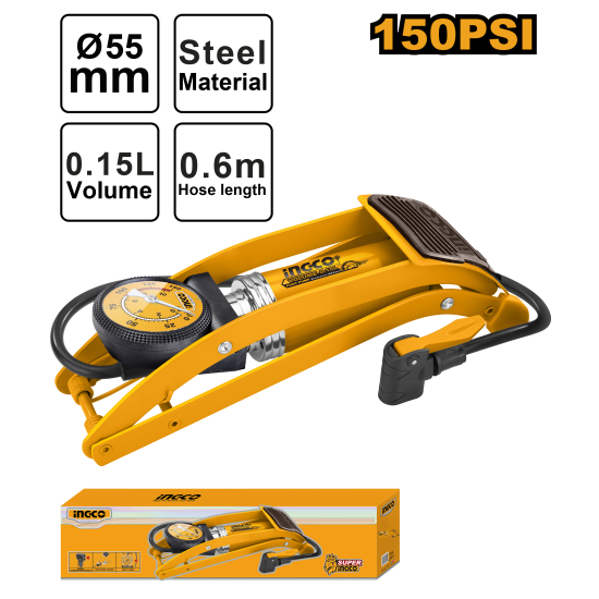 Ножной насос 150 PSI (20) INGCO MPP5511