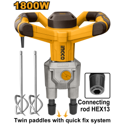 Электрическая дрель-миксер INGCO MX218008 INDUSTRIAL