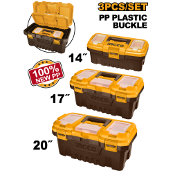 Набор пластиковый ящиков 3 шт INGCO PBXK0301 Набор пластиковый ящиков 3 шт INGCO PBXK0301