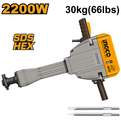 Отбойный молоток 2,2 кВт 75 Дж INGCO PDB22001 INDUSTRIAL Отбойный молоток 2,2 кВт 75 Дж INGCO PDB22001 INDUSTRIAL