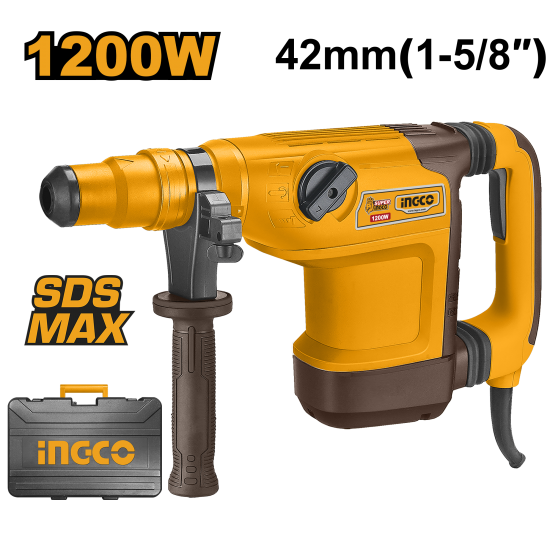 Перфоратор SDS-Max INGCO RH1200428 INDUSTRIAL Перфоратор SDS-Max INGCO RH1200428 INDUSTRIAL