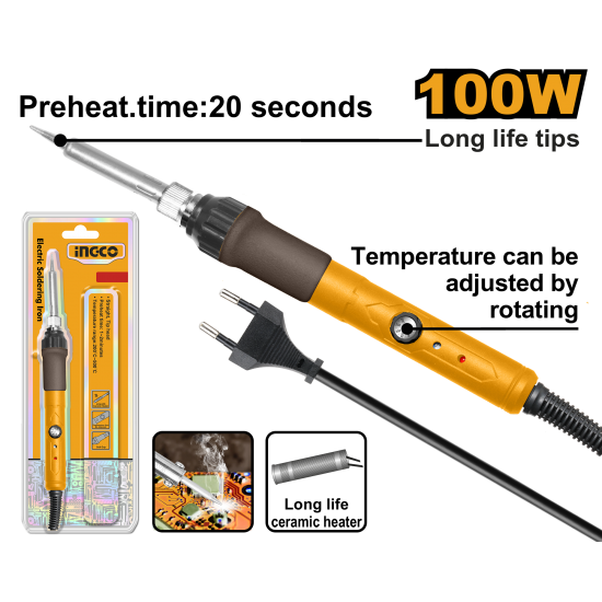Паяльник электрический 100 Вт INGCO SI0110831 Паяльник электрический 100 Вт INGCO SI0110831