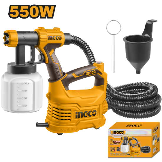Краскораспылитель электрический (4) INGCO SPG5008 INDUSTRIAL Краскораспылитель электрический (4) INGCO SPG5008 INDUSTRIAL