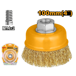 Проволочная щетка с гайкой 100 мм (10/60) INGCO WB11001 Проволочная щетка с гайкой 100 мм (10/60) INGCO WB11001